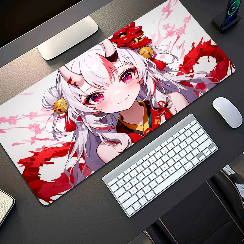 CIFbuy Extra Large Gaming Mouse Pad Cute Anime Silver Hair Girl Non Slip Washable Desk Mat Office Gamer Gift