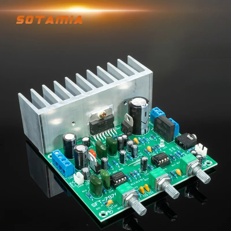 

SOTAMIA TDA7379 Subwoofer Power Amplifier Audio Amp 2.1 Amplificador Car Sound Amplifier 13Wx2+38W HIFI Amplify Home Theater