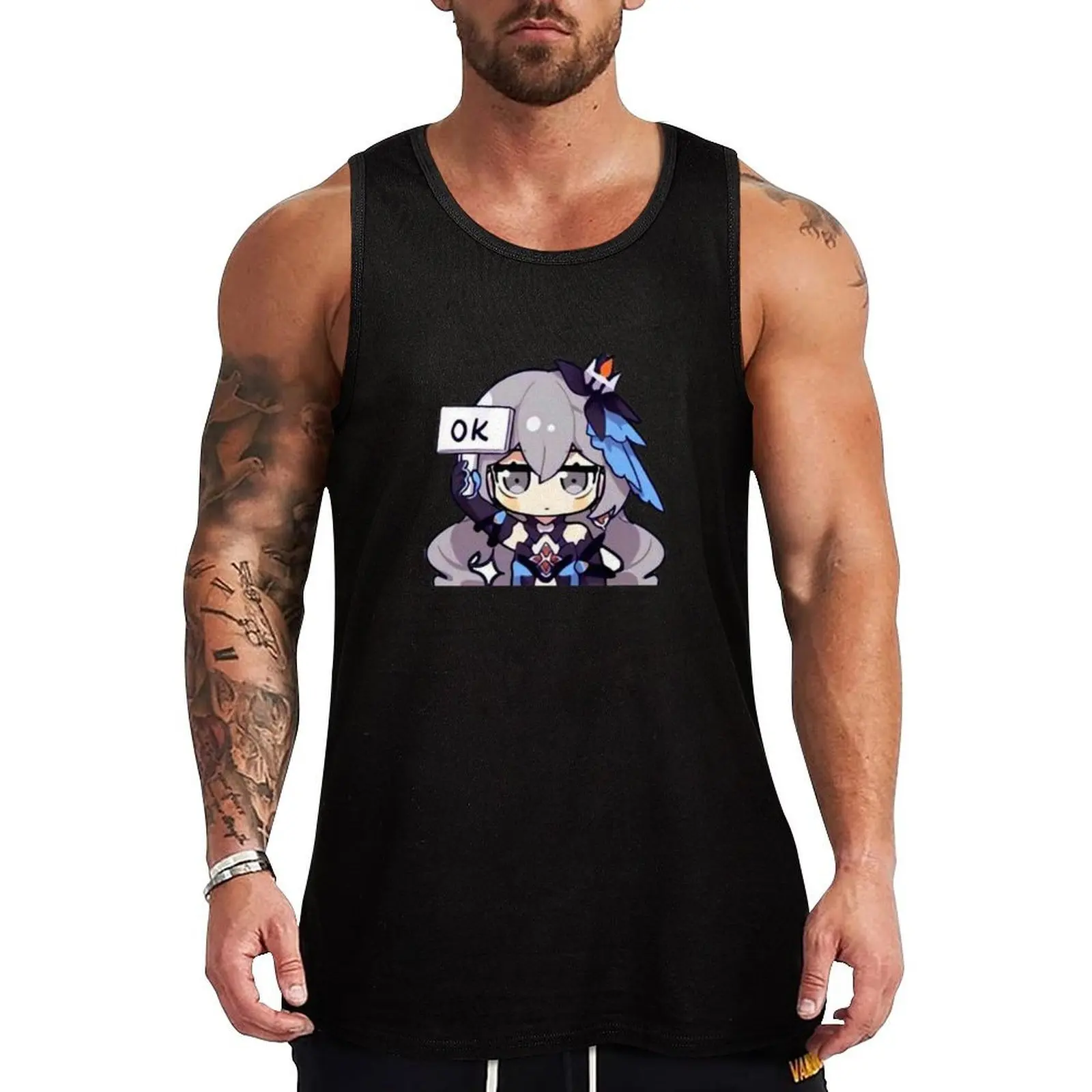 cute honkai Tank Top Street Fashion Tank Top Urban Sleeveless Wear