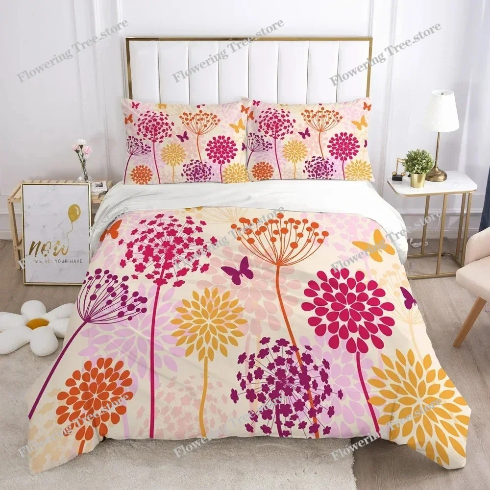 3D Printed Classic Duvet Cover Sets Flower Butterfly King Queen Full Twin Double Quilt Covers Pillowcases Bedding Set 5