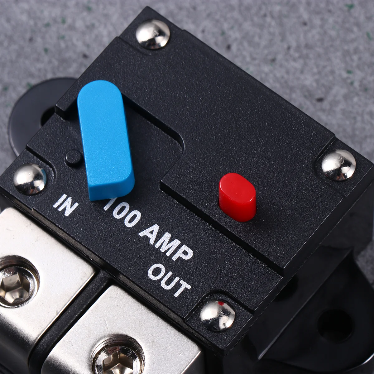 

100A Car Circuit Breaker Resettable Manual Reset Thermal Trip Protection Black For Automotive Electrical Dc Systems