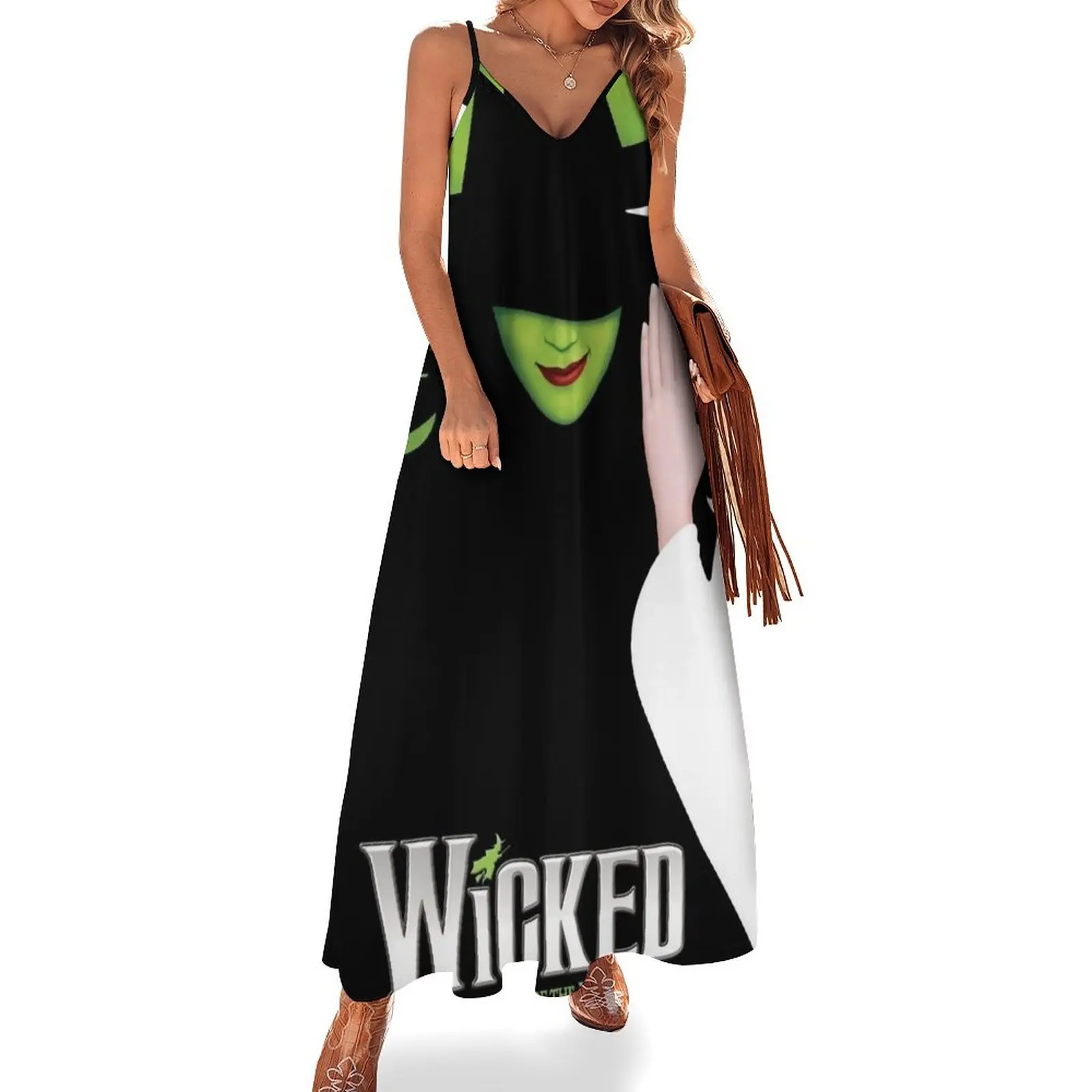 

Black And White Witch Poster Sleeveless Dress summer woman dress 2025 summer dress women 2025 Dresses