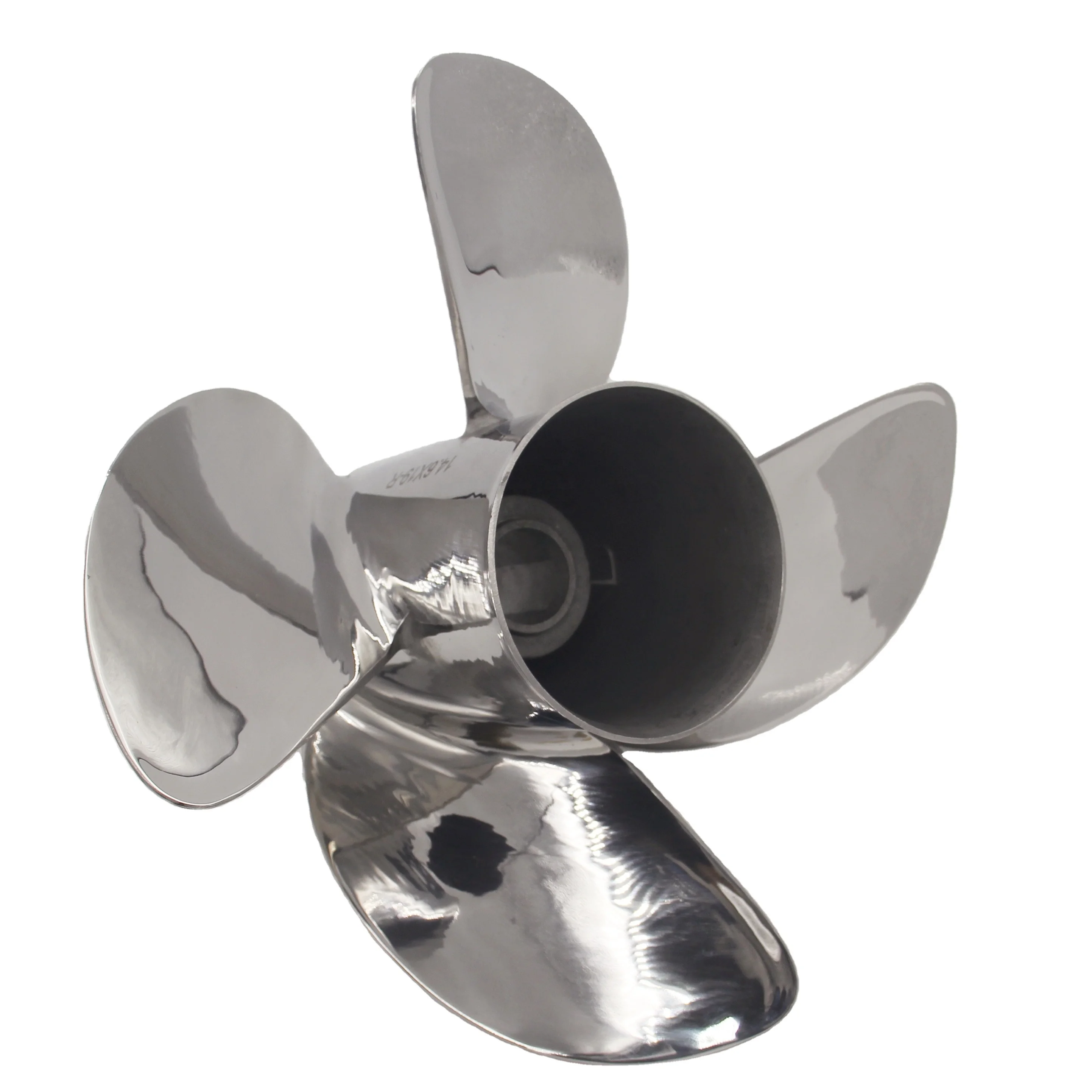High Performance Outboard  Propeller Match for Engine Stainless Steel 4 Blade Propeller