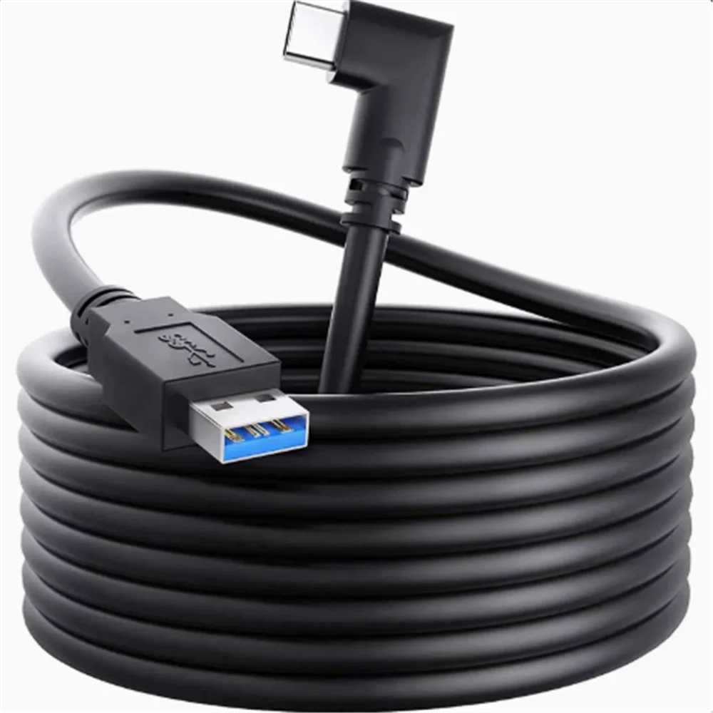 Virtual Reality VR Glasses Cable USB A To Type C 5M for Oculus Quest 2 Quest2 Link Game Accessories Headset Helmet Gaming Ocukus