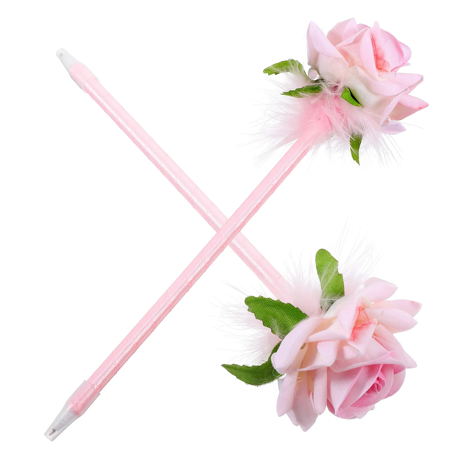 

2Pcs Cute Flower Ballpoint Pens Portable Writing Neutral Ink Pens for Office School Smooth Comfortable Grip Ballpoint Pen