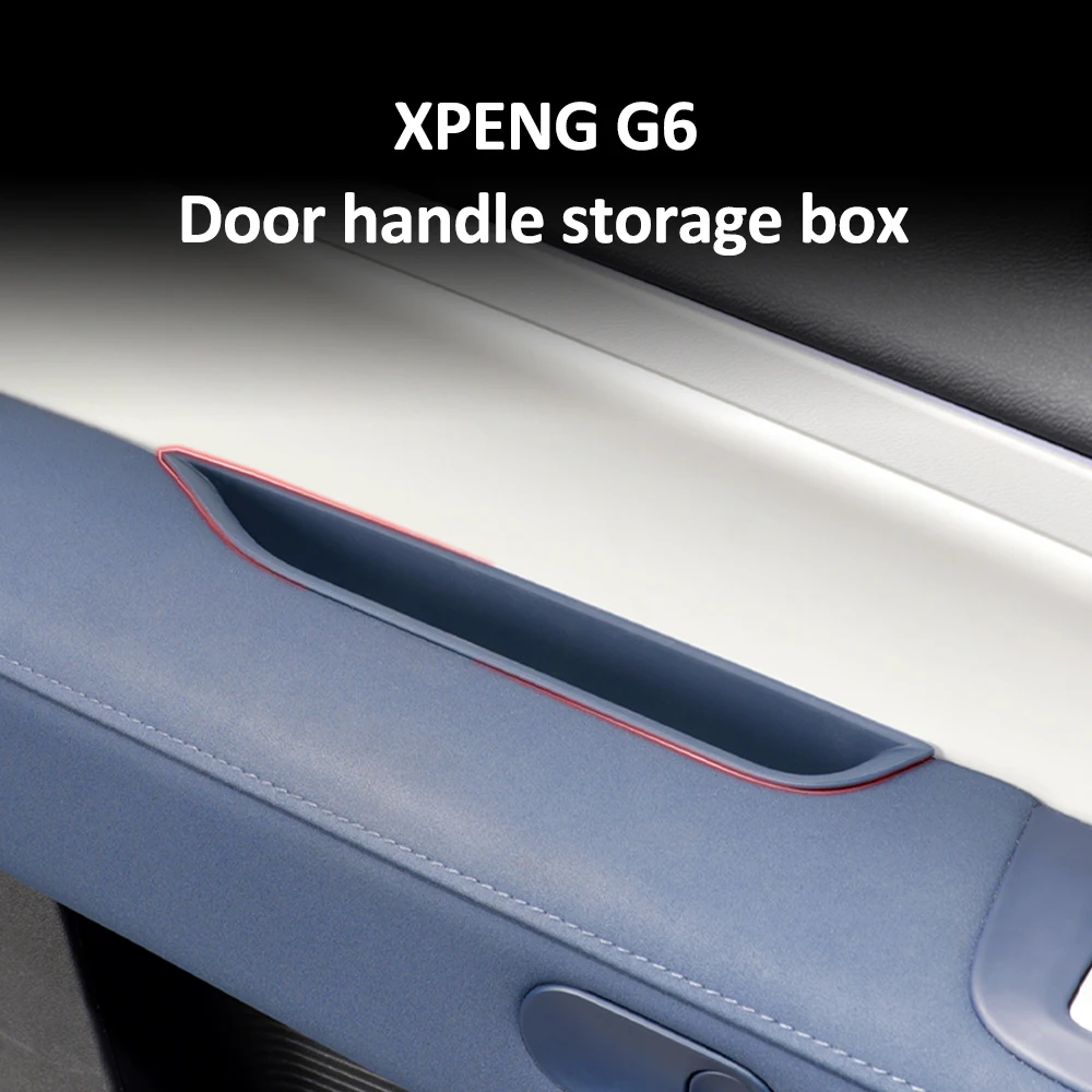 Door Handle Storage Box Suitable For Xpeng G6  Armrest Silicone Door Slot Pad Storage Box Interior Accessories Modification