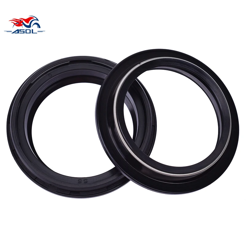 43x55x9.5/10.5 43*55 250cc Front Shock Fork Oil Seal 43 55 mm Dust Cover For Yamaha MT125 MT03 TTR250 YZ125 LC WR250 YZ250 WR500