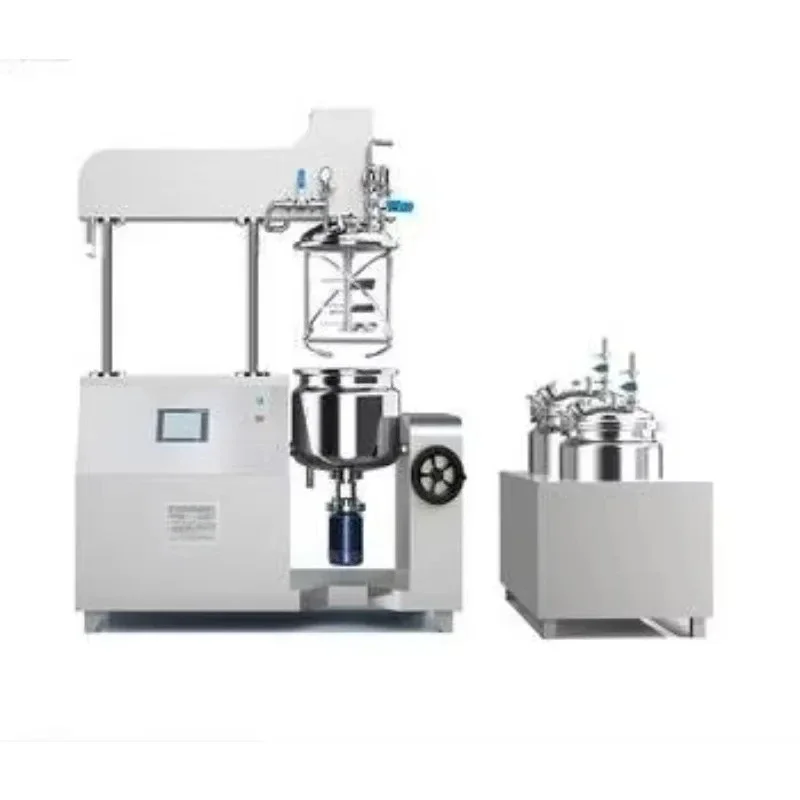 100L Vacuum Double Jacketed Homogenizing Emulsifying Mixing Tank Cream Making Machines Cosmetic Emulsifier Homogenizer Mixer