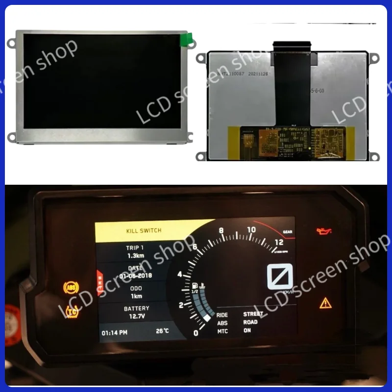 5-inch Dashboard Screen for the 2018–2024 KTM Duke 390 and 790 Adventure R S Motorcycles