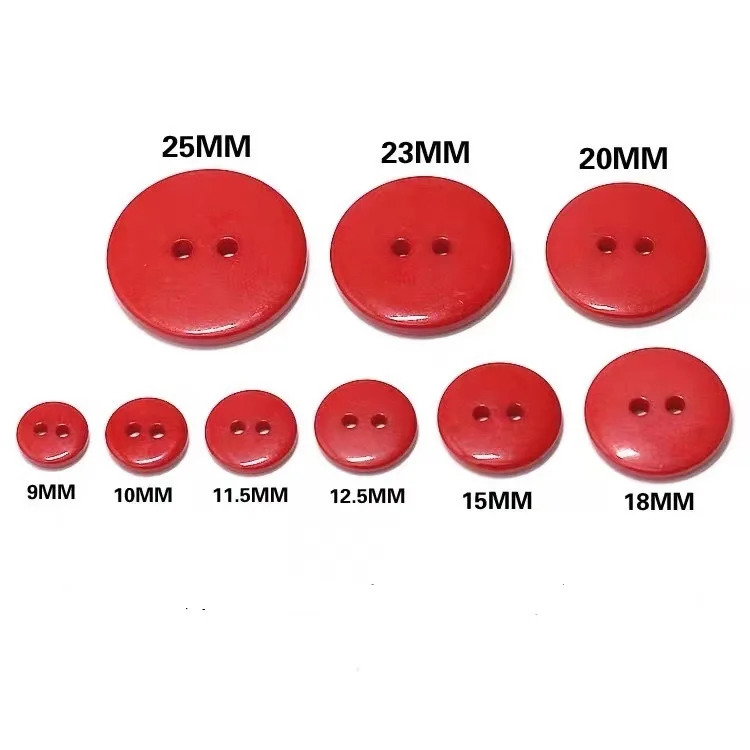 100 sztuk/partia Mix kolorów 15mm żywica przyciski 2-otwory Flatback okrągły przycisk wyroby krawieckie DIY Handmade odzież odzież materiał