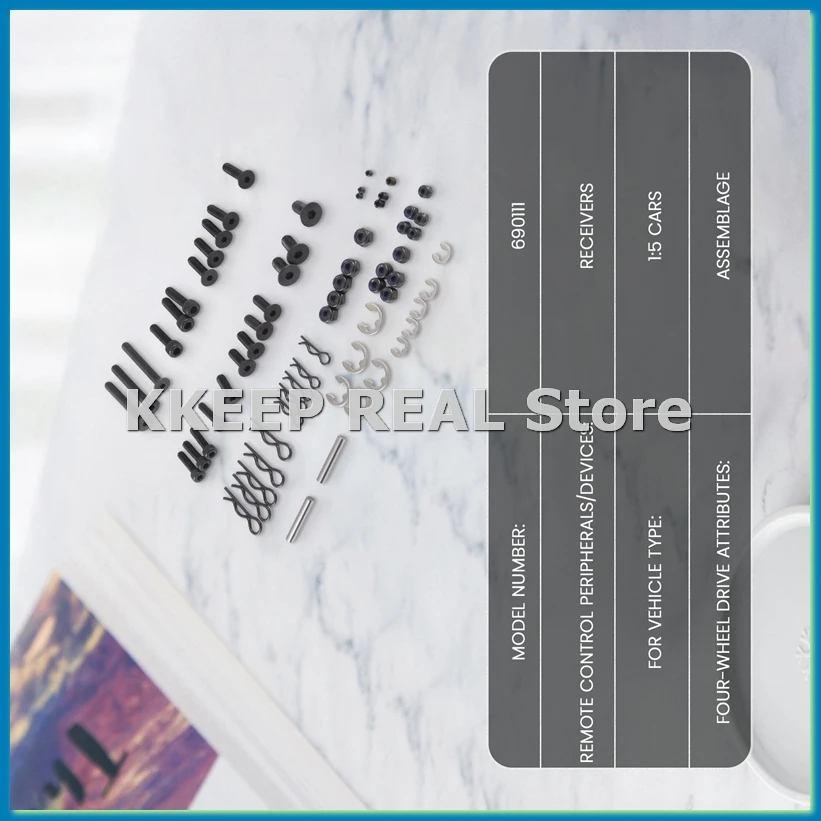 

Screw Repair Set Repair Kits for 1/5 Baja 5B Parts Rovan Km Rc Car-690111-SPMI