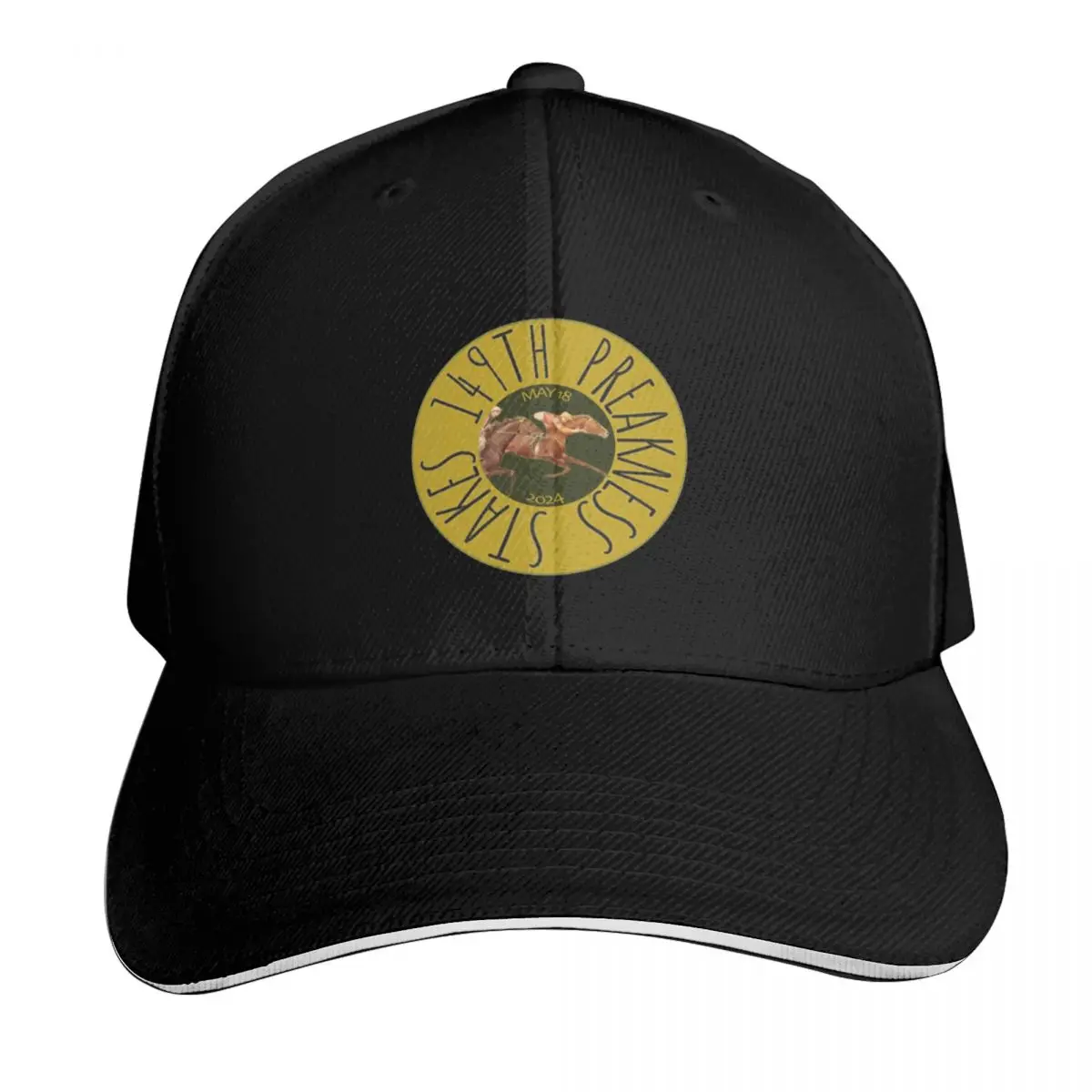 149th Preakness Stakes horse racing Baseball Cap Contrast Two Tone Brim Snapback Flat Bill Strapback Dad Hat