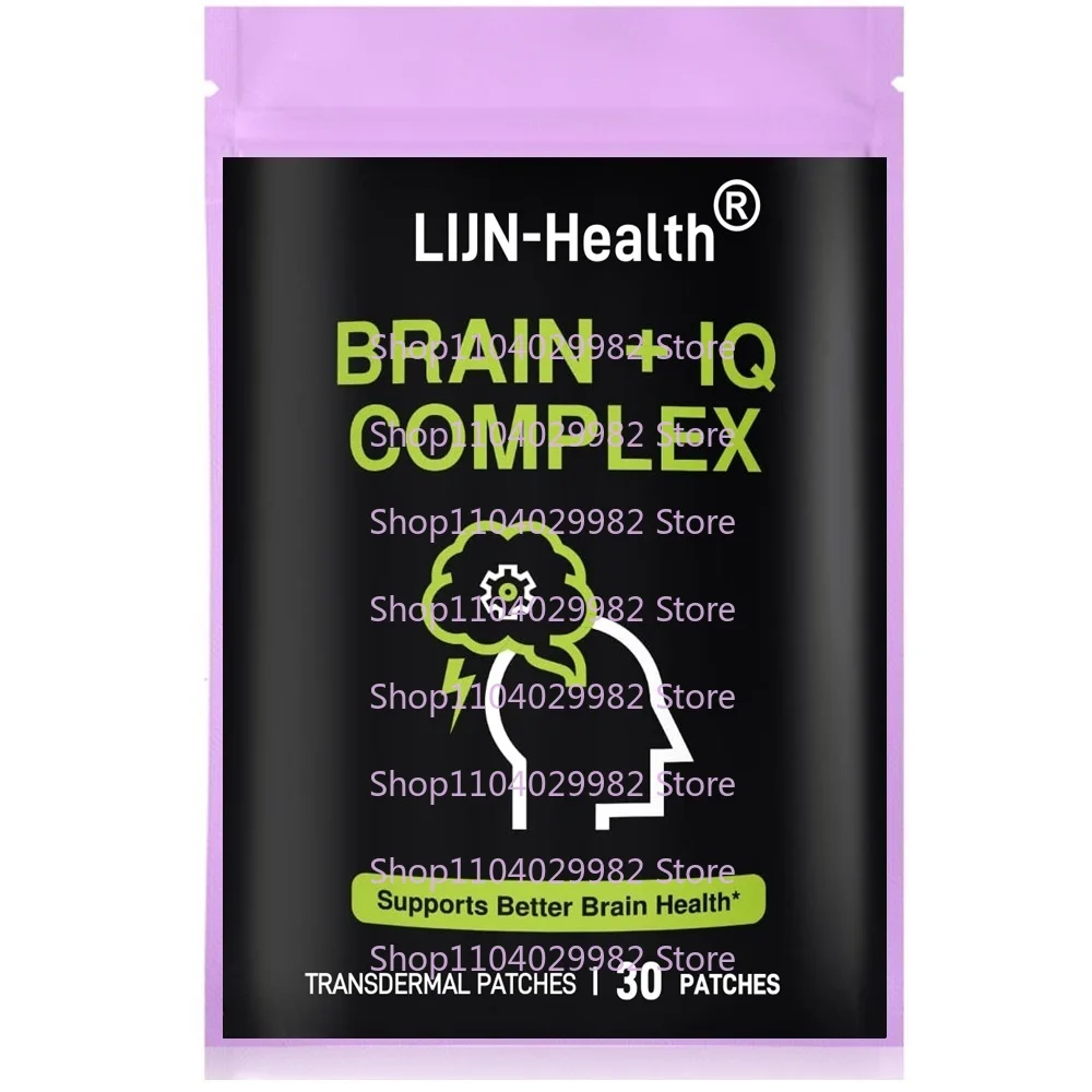 

30 Patches Brain Support Transdermal Patches for Brain Boost and Natural Energy Booster