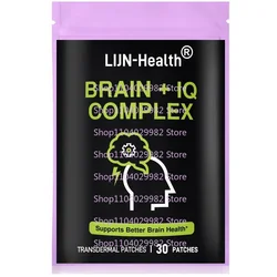 30 Patches Brain Support Transdermal Patches for Brain Boost and Natural Energy Booster