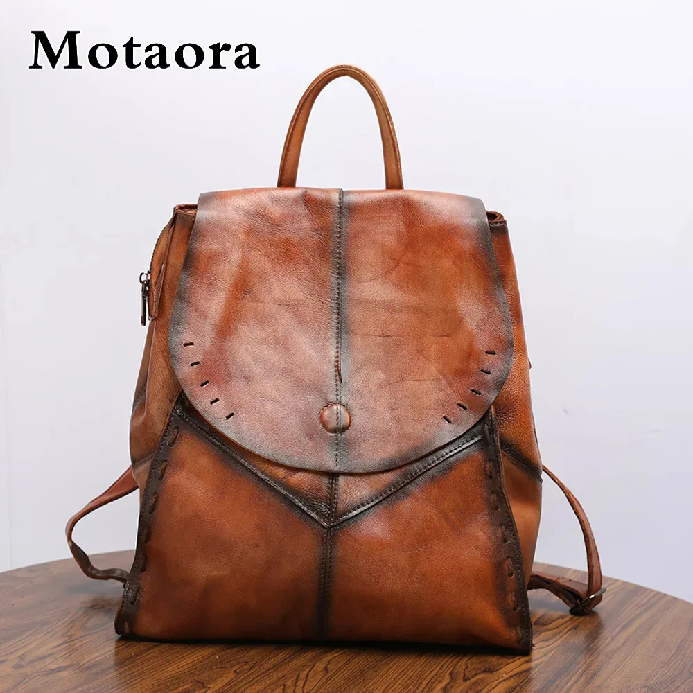 

MOTAORA 100% воловья кожа, женские рюкзаки, дорожный рюкзак, высококачественный противоугонный рюкзак для женщин, роскошные дизайнерские школьные сумки для девочек