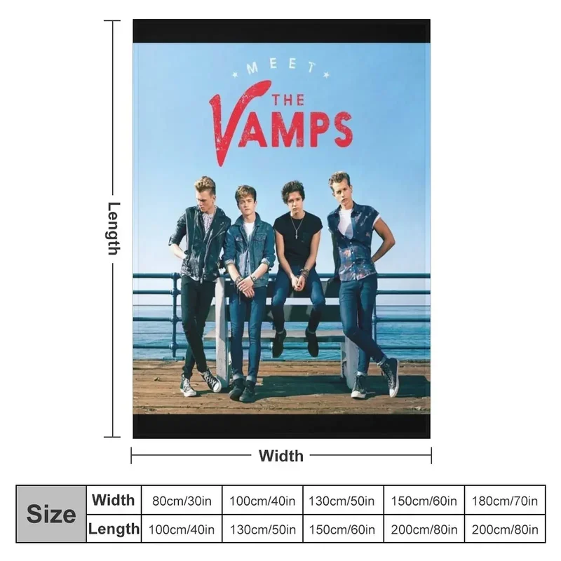 Meet the vamps deluxe version Throw Blanket Bed linens Furry Blankets