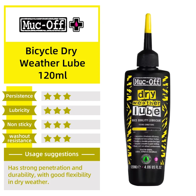 Muc-off Fietsketting Glijmiddel Keramische Wax / Droog / Hydro Dynamische Ketting Glijmiddel Langdurige Olie Fietsversnelling Glijmiddel Glijmiddel 50/120 ml