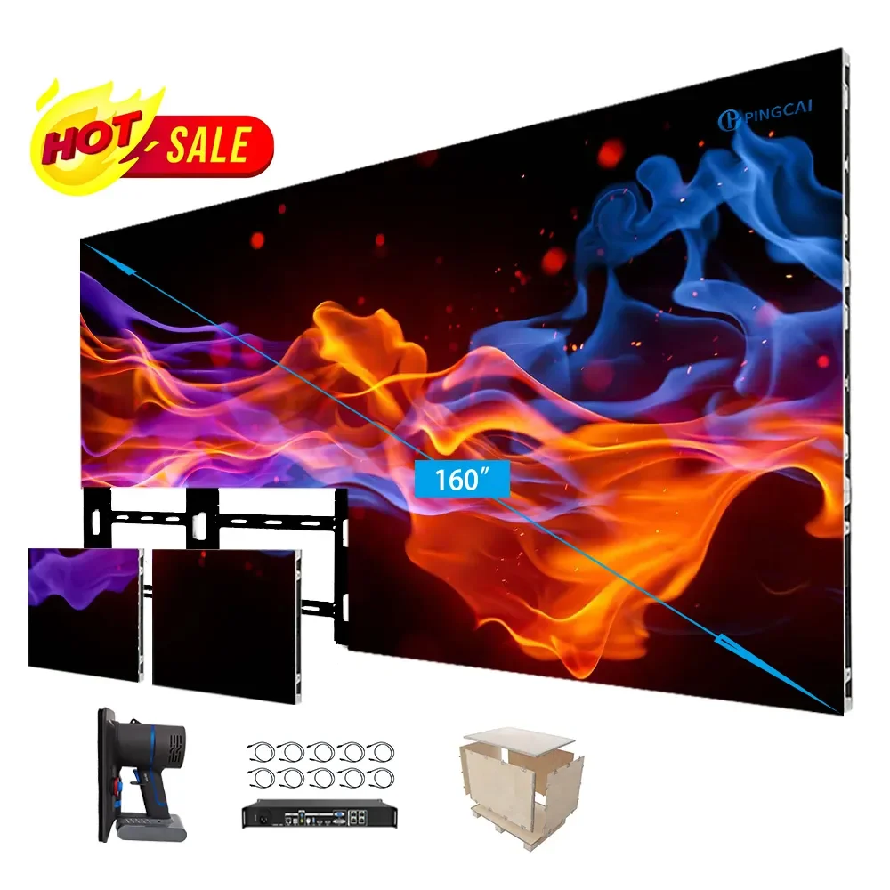 640*480mm P1.3 P1.5 P1.8 P2 SMD HD Indoor LED Video Wall Panel LED Screen Display for Church Control Center