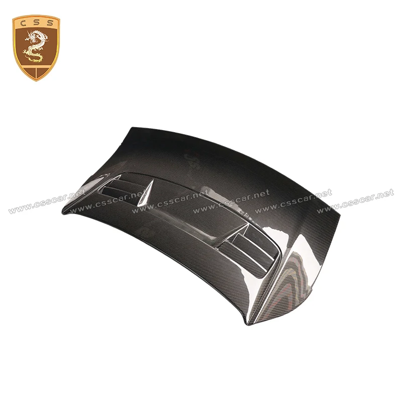 For Porsche 991.2-GT3RS OEM Style Dry Carbon Fiber Rear Truck Spolier Wing Base Cover Panel Air Intake Hood Exterior Body Kit
