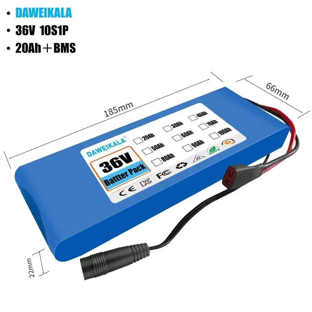 

36V 500W Electric Scooter Battery – 10S2P Configuration, 30000mAh Lithium Capacity