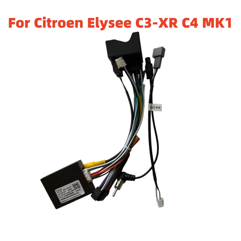 Hiworld Car Wiring Harness Adapter Canbus Box Decoder For Peugeot C4 C5 301 307 2008 3008 DS Citroen Elysee PAF1.20 PAF1.21