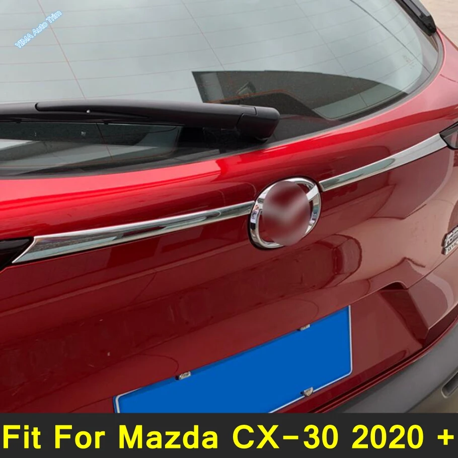 

Fit For Mazda CX-30 2020 - 2024 Shiny Rear Trunk Tail Gate Cargo Door Lid Molding Strip Cover Trim Auto Exterior Accessories