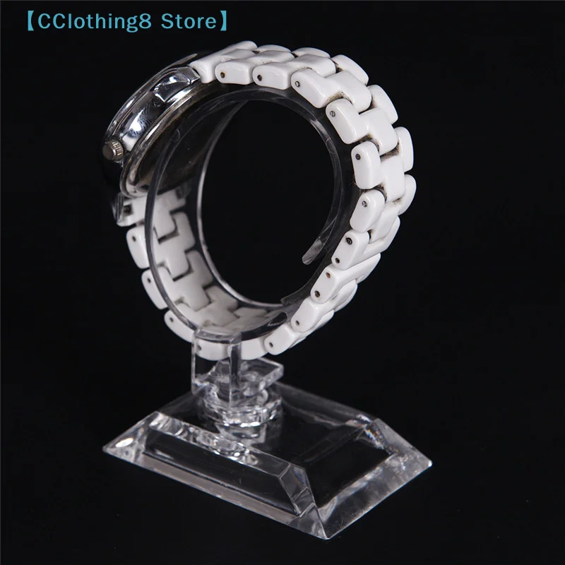 2Pcs Simple Clear Acrylic Detachable Bracelet Jewelry Watch Display Holder Stand Rack【AliS8】