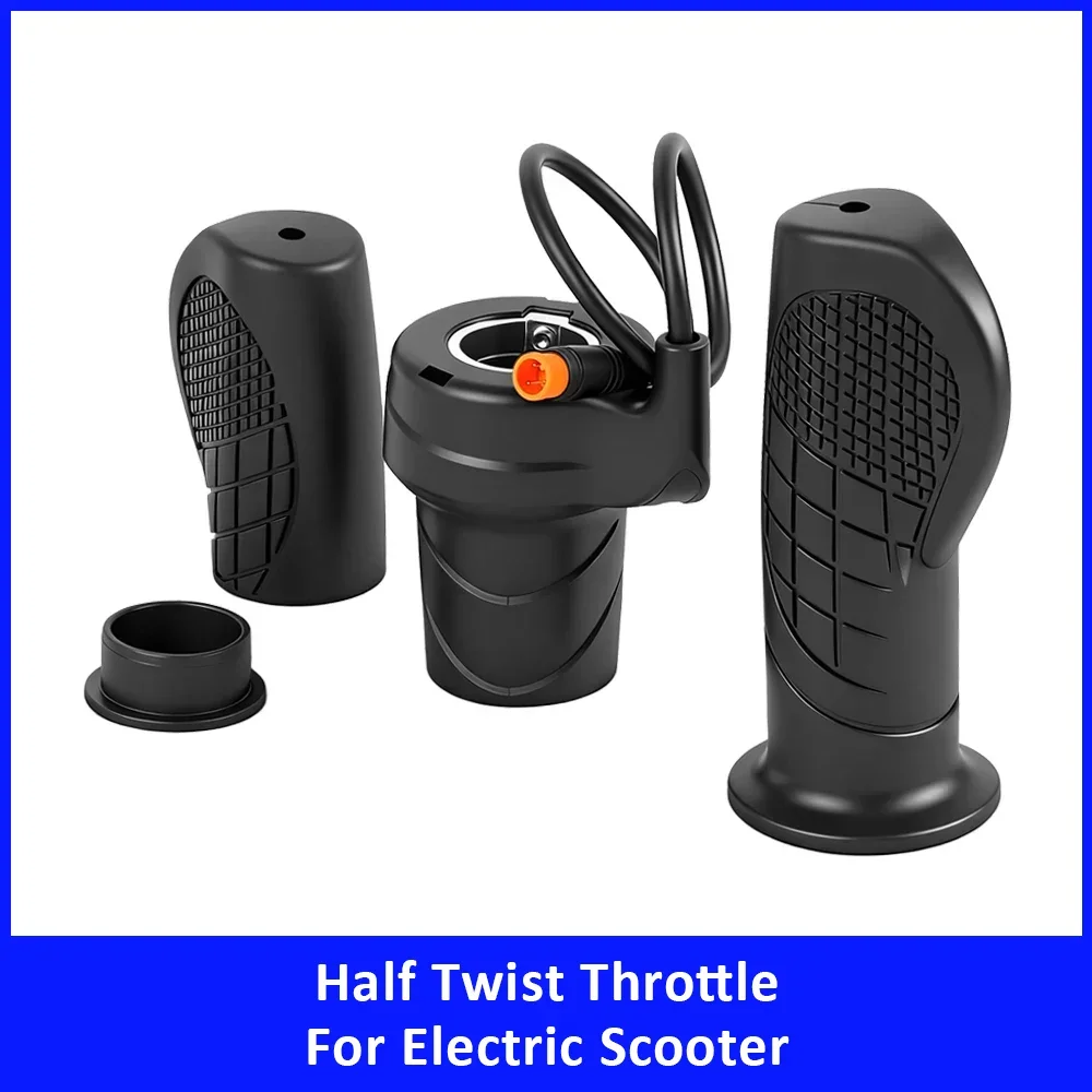 Waterproof Mountain Bike Half Handle Twist Throttle for Electric Bicycle Modified Connector Electric Scooter Accessories Parts