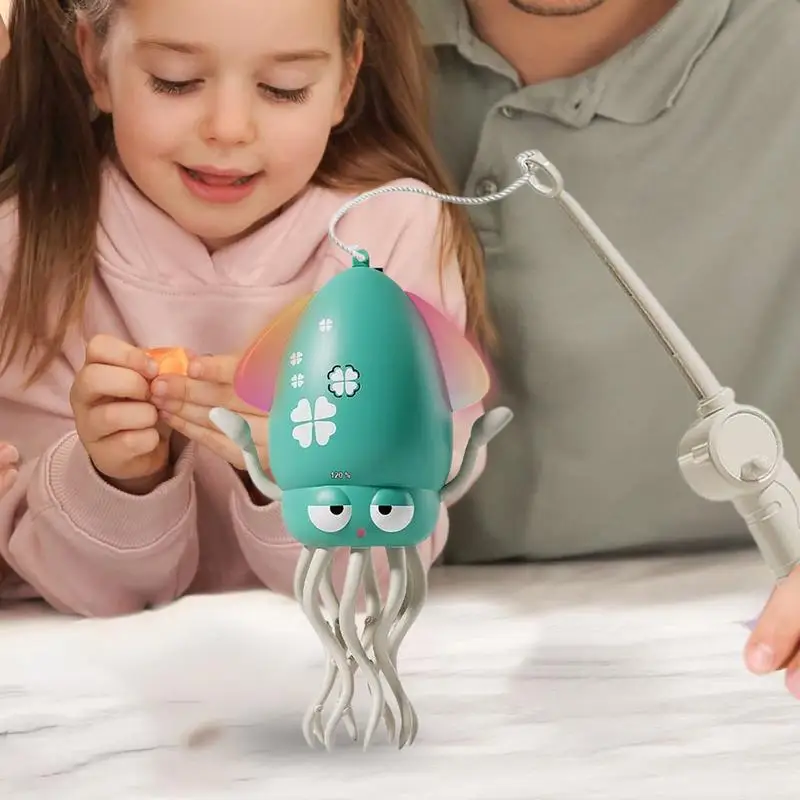 لعبة الأخطبوط 8-الساق ألعاب الأخطبوط الزحف الكهربائية أضواء LED الروبوتات الإلكترونية الموسيقية التفاعلية 8 أرجل تعلم العمل