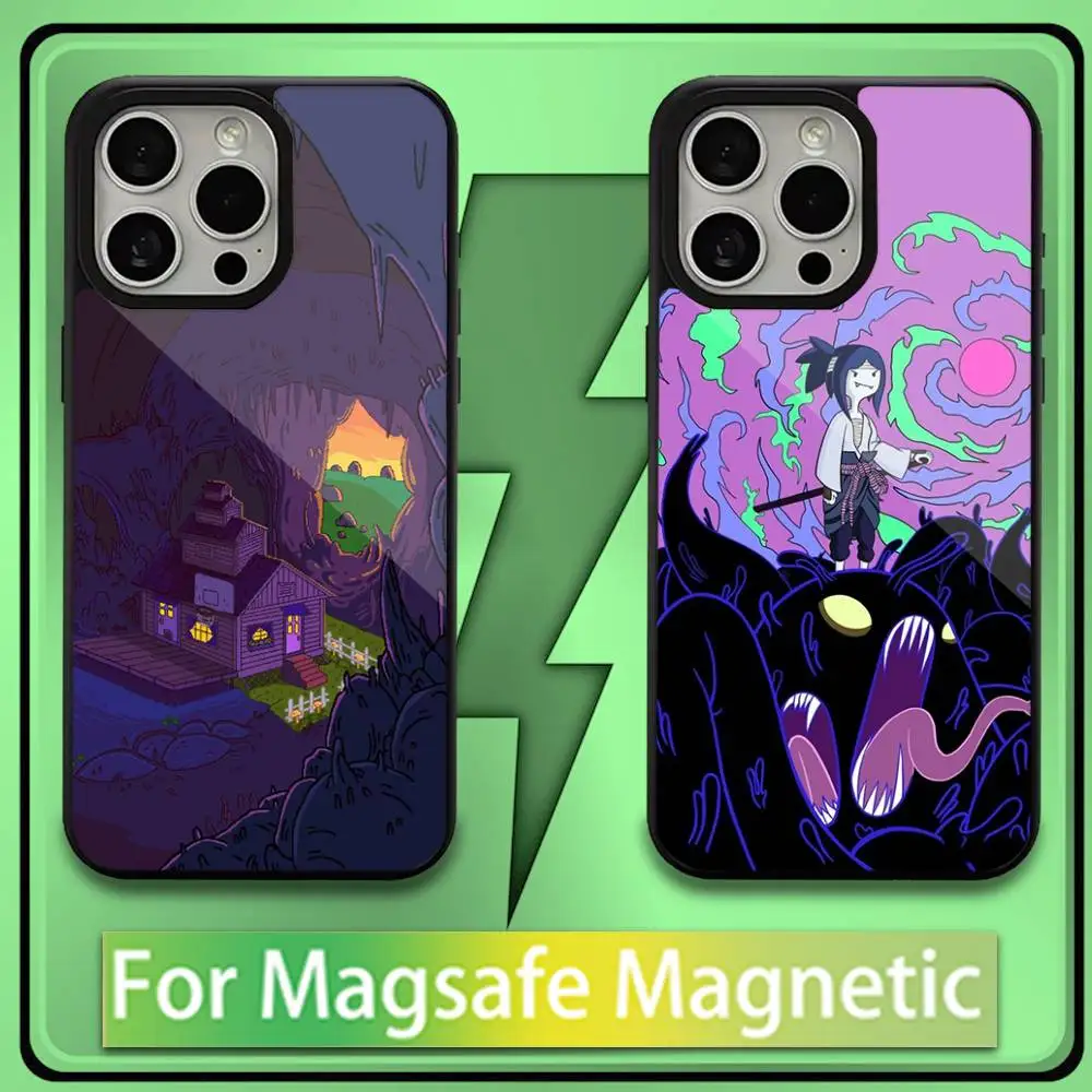 

Amine Cartoon A-AdventureS Time Phone Case For iPhone17,16,15,14,13,12,11,Plus,Pro,Max,Mini Magesafe Magnetic Wireless Charge
