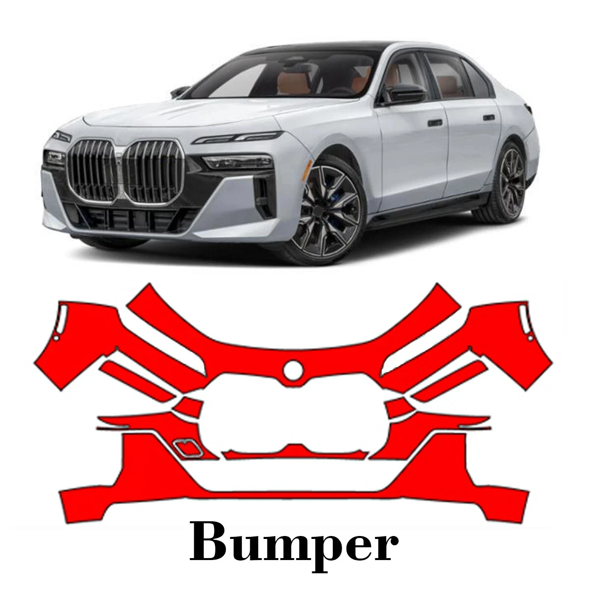 

For BMW i7 M-Sport 2023-2025 TPU Paint Protection Film Self-Healing Clear Bra Pre-cut PPF Car Body Anti-Scratch Resistant