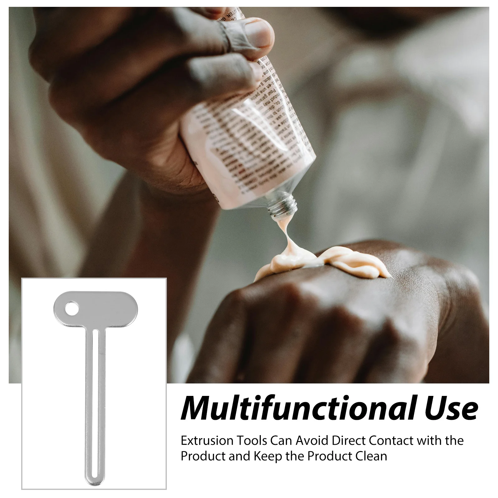 

6Pcs Toothpaste Tube Squeezers Metal Durable for Effort Saving Clean Tube Squeezer Tools Toothpaste