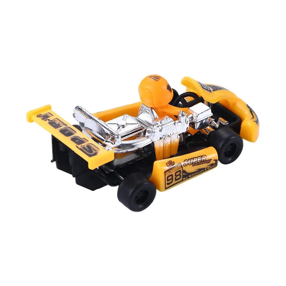 Classic 2Pcs 4 Wheels Vehicle Set Mini Gifts Toy Vehicles Formula Car Pull Back Kart Toys Inertia Car Toy Racing Car Toy