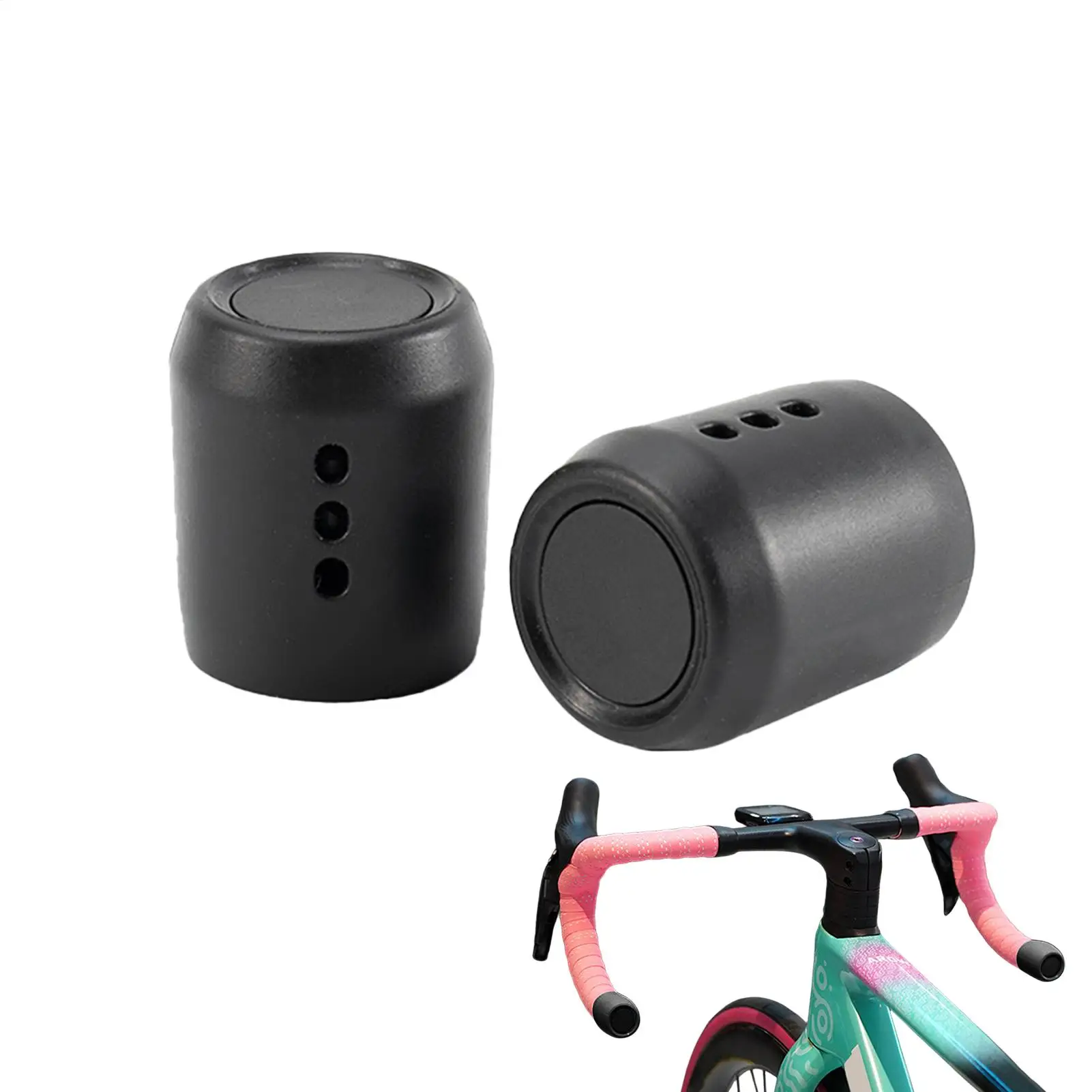 Bicycle Handlebar End Plugs Silicone Protector Sleeves Multi Color Dustproof Fit 20mm Road Bike Drop Handlebar Parts Accessories