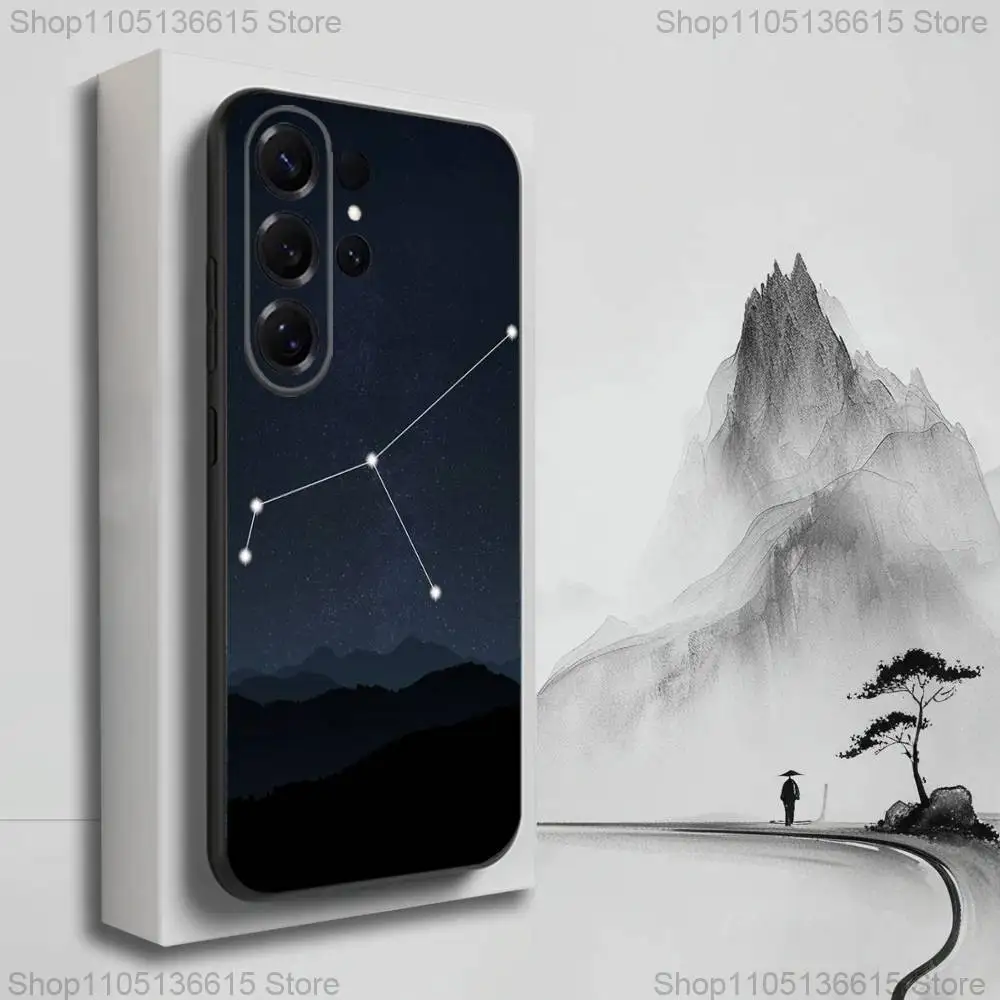 Constellation Art Twelve funda de teléfono para Samsung S25,S24,S23,S22,S21,S20,S10,Ultra,Plus,Lite,FE, funda negra de silicona suave