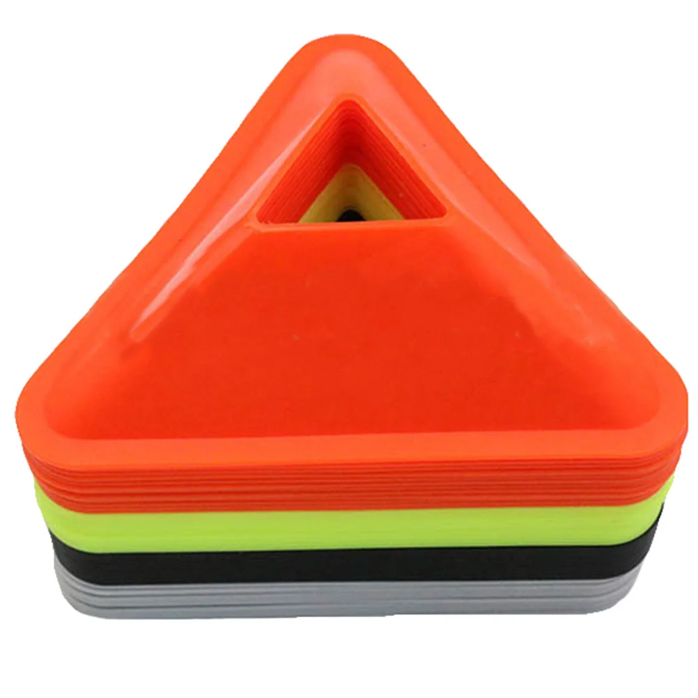 

20 Pcs Football Training Disc Triangle Sign Disk Equipment Practical Obstacle Accessory