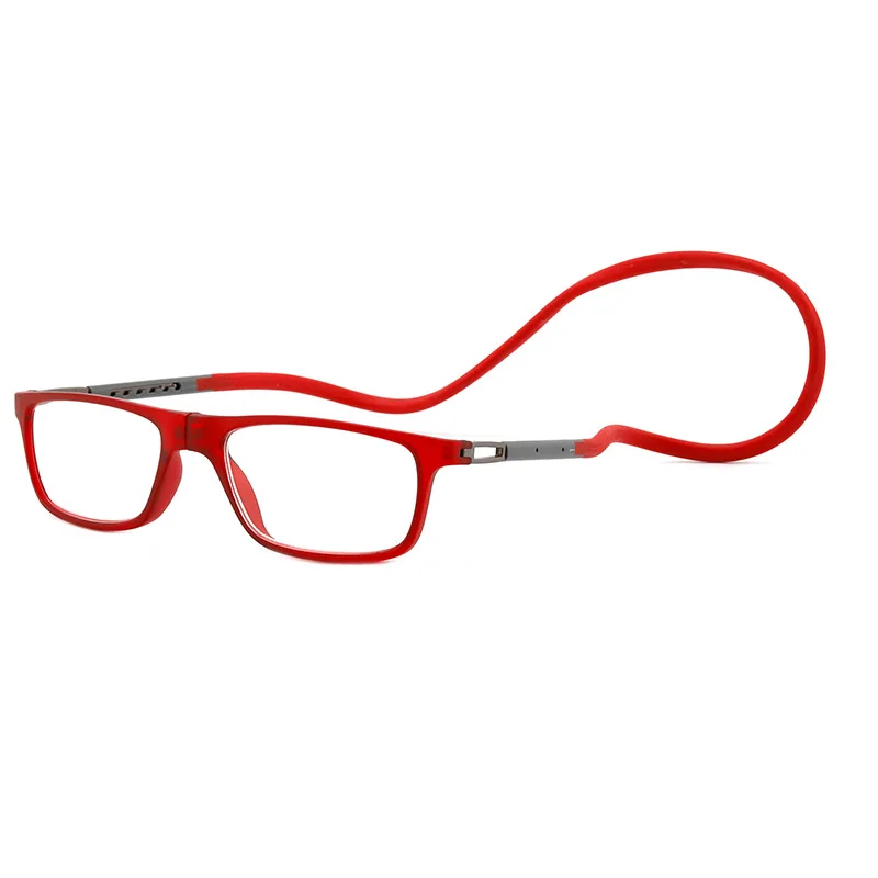 HONKAN.WZ Neue Magnet Hängenden Hals Lesebrille männer Frauen Anti-Blau Licht Tragbare Ultra-licht Brille Platz Presbyopie brille 6