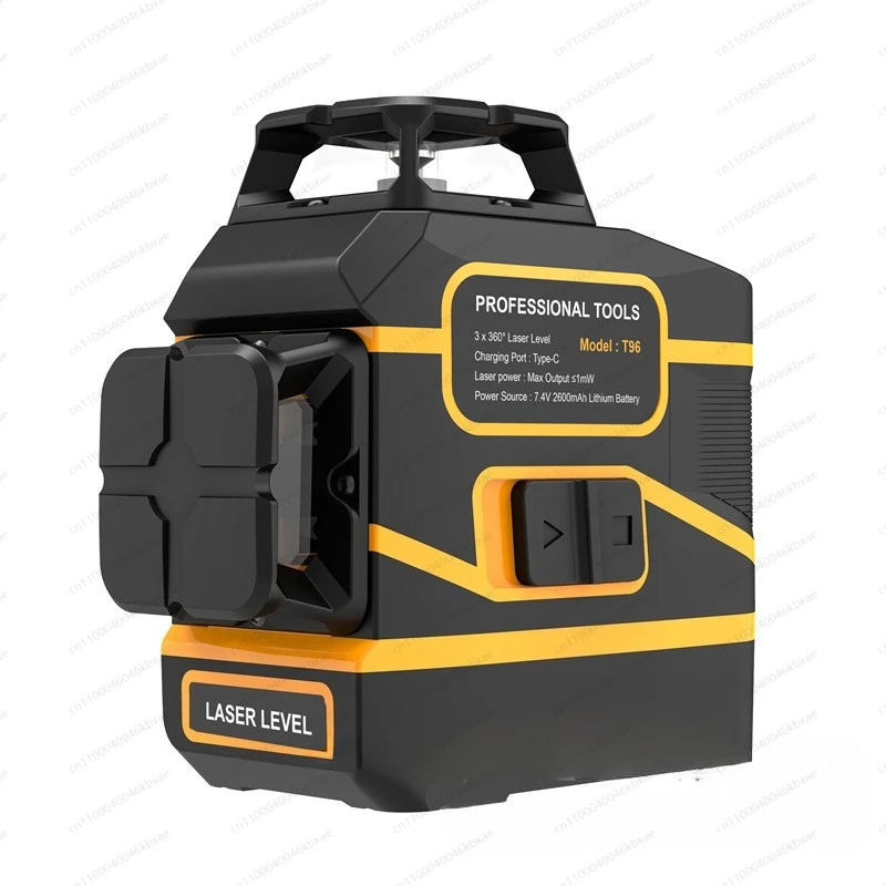 

12 Line 3D Laser Level Detachable Battery Auto Leveling Green Beam Strong Light Infrared