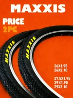 2 uds MAXXIS neumático de bicicleta 26*2,1 27,5*1,75 27,5*1,95 60TPI neumático de bicicleta de montaña 26*1,95 27,5*2,1 29*2,1 neumático/tubo de alambre de acero de ritmo