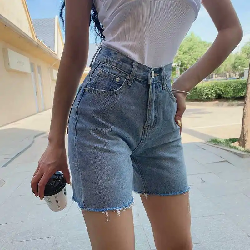 Retro High Waist Women's Jeans 2026 New Style Five-Quarter Slimming Shorts Straight Leg Denim Pants Summer Fashion plus Size