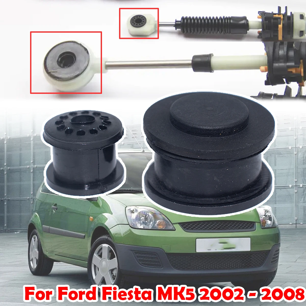

For Ford Fiesta MK5 2002 2003- 2008 Gearbox Cable Sleeve Linkage Rubber Bushing Repair Kit Shift Lever Assembly Replacement Part