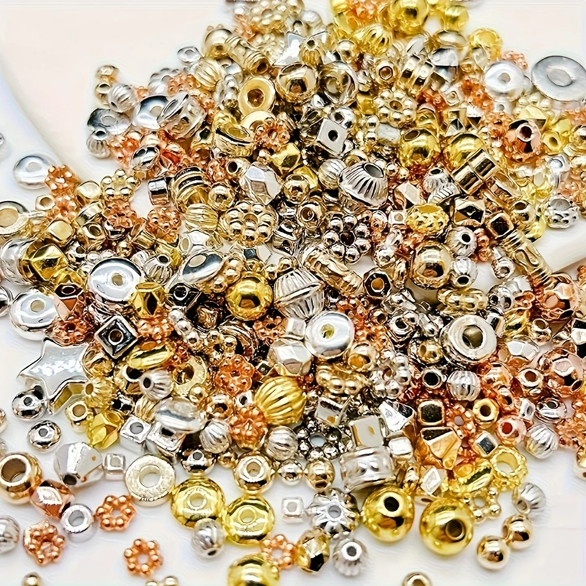 500/250 Stück 4–8 mm Spacer-Samen-Acrylperlen, gemischte Farben, Schmuckherstellung, Armband, Halskette, DIY-Handwerk