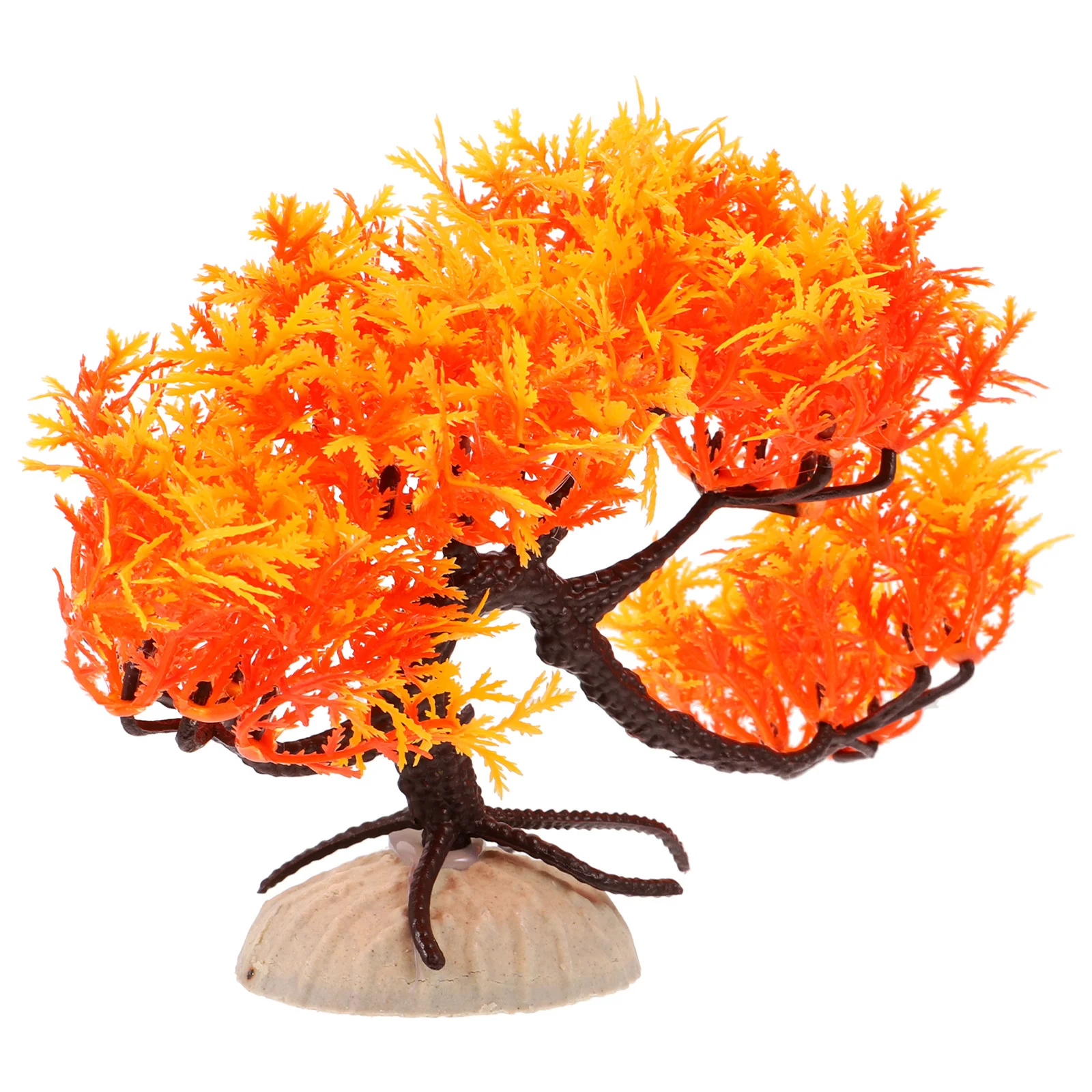 

Realistic Aquarium Pine Tree Decor Thickened Base Artificial Plants for Fish Tank Plastic Safe Aquarium Landscaping
