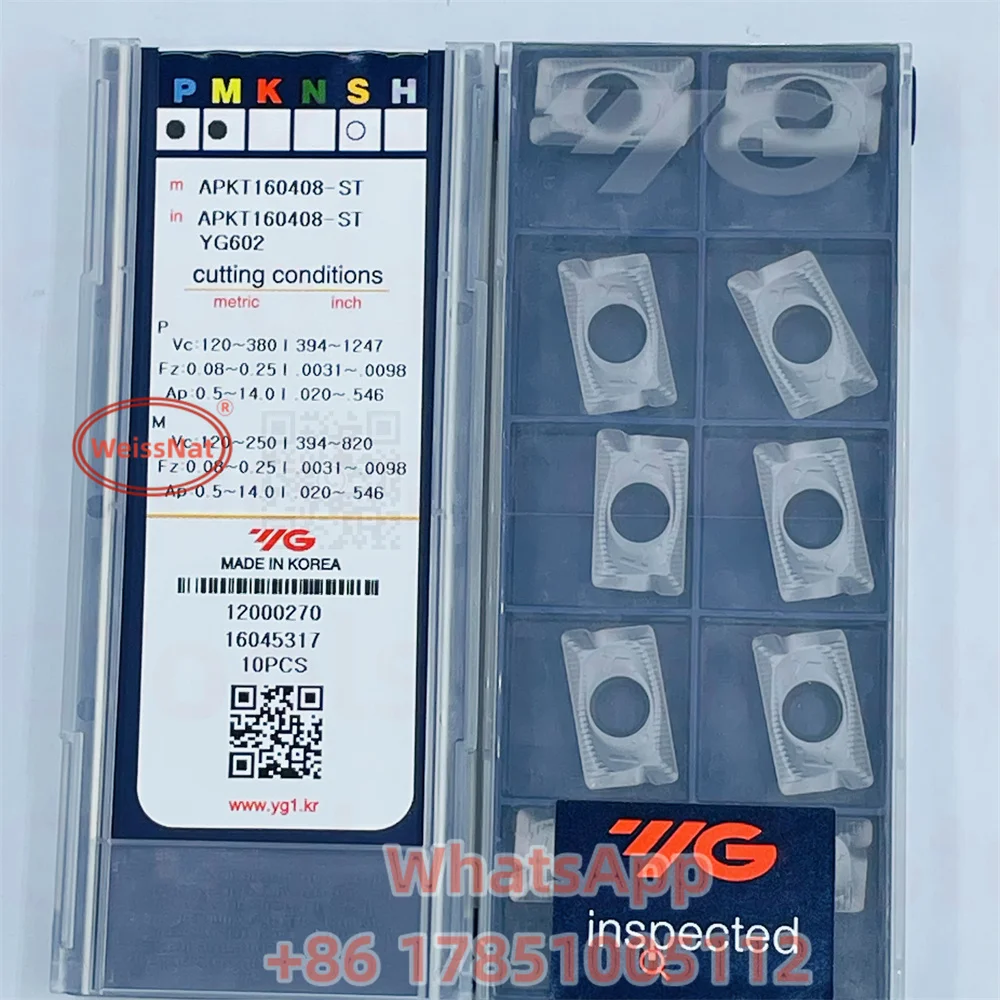 YG-1 APKT100305PDTR  APKT100308PDTR APKT160404PDTR APKT160408PDTR APKT160416PDTR YG602 YG500 YG622 Carbide Insert APKT Inserts