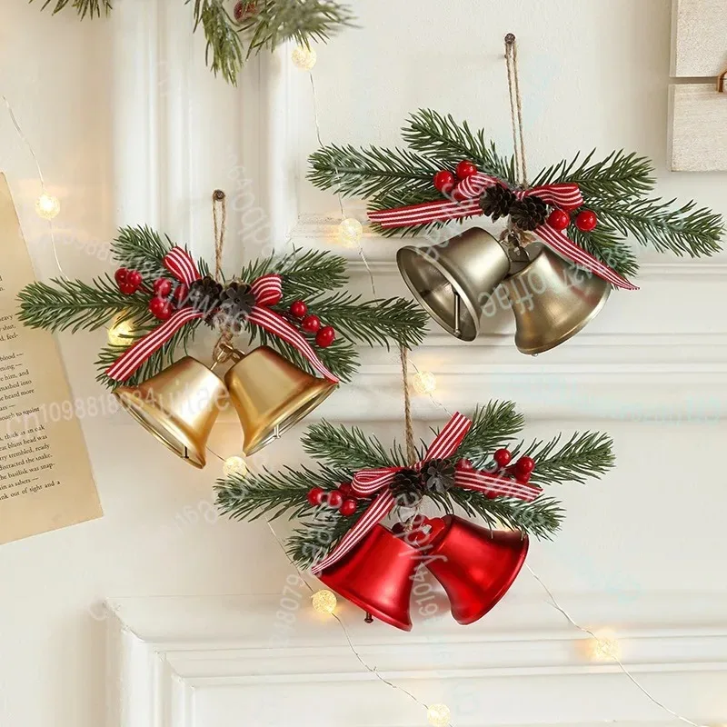 

Подвеска в виде рождественской елки Gangheng, подвеска из кованого железа в виде колокольчика, рождественское украшение, реквизит для атмосферы композиции ветровой сцены