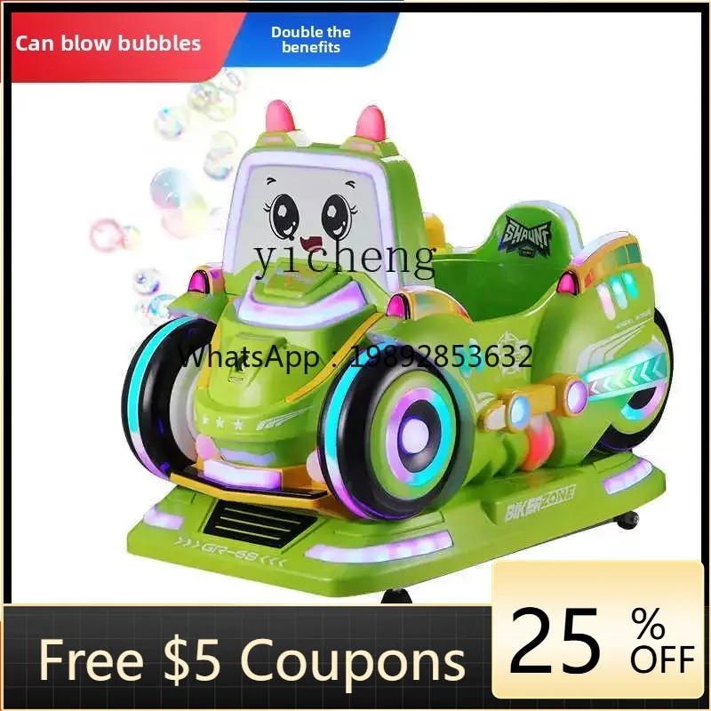 

Tqh Coin Kiddie Ride Door Коммерческий пузырьковый ЖК-экран Мультяшная игрушка Детская электрическая машина-качалка