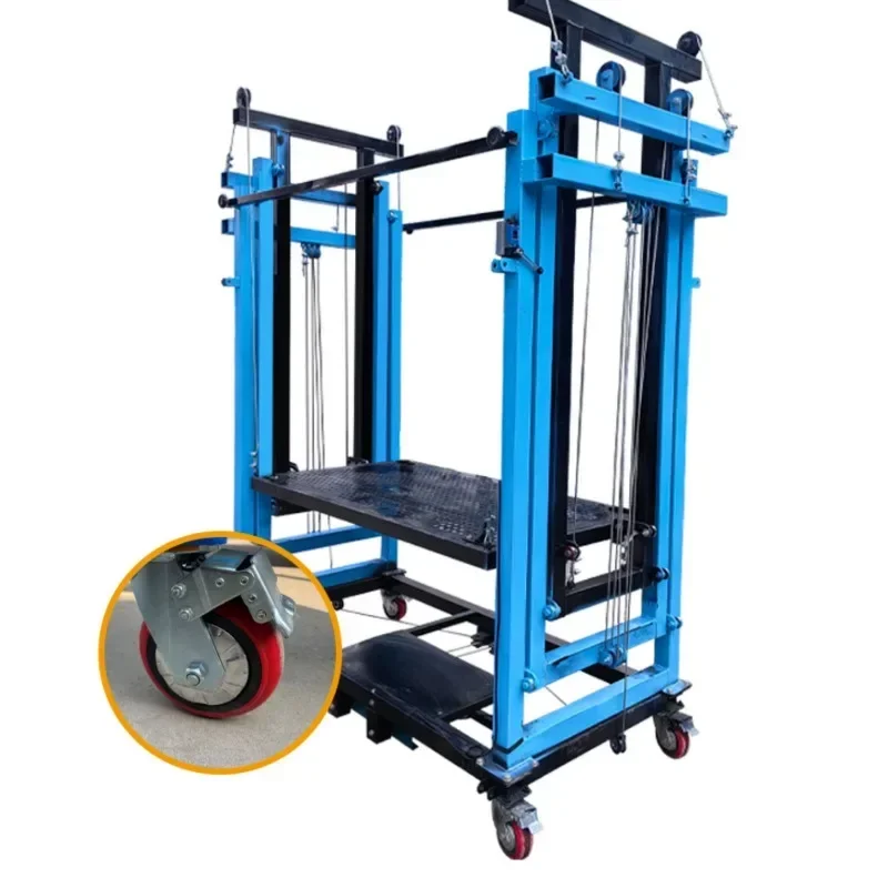 Mobile electric scaffolding remote control lift automatic loading and unloading construction site folding hoist