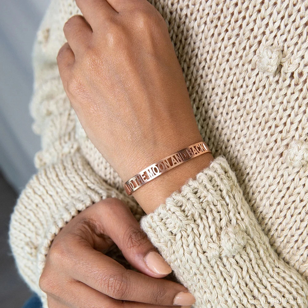Custom Name Hollow Stainless S - Rose Gold Bracelet review and price