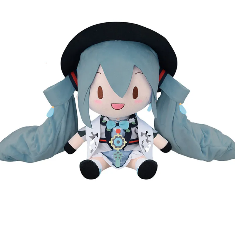 Original Vocaloid Miku Fufu Plush Doll With You 2021 Hatsune Miku Anime Peripherals Soft Stuffed Cartoon Figures Kids Toys Gift