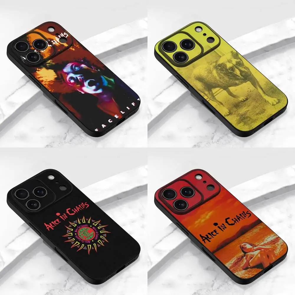 

A-Alice In Chains Dirt Facelift Phone Case For iPhone 17,16,15,14,13,12,11,Pro,Max,Plus,E,Air,Mini Protective Black Cover